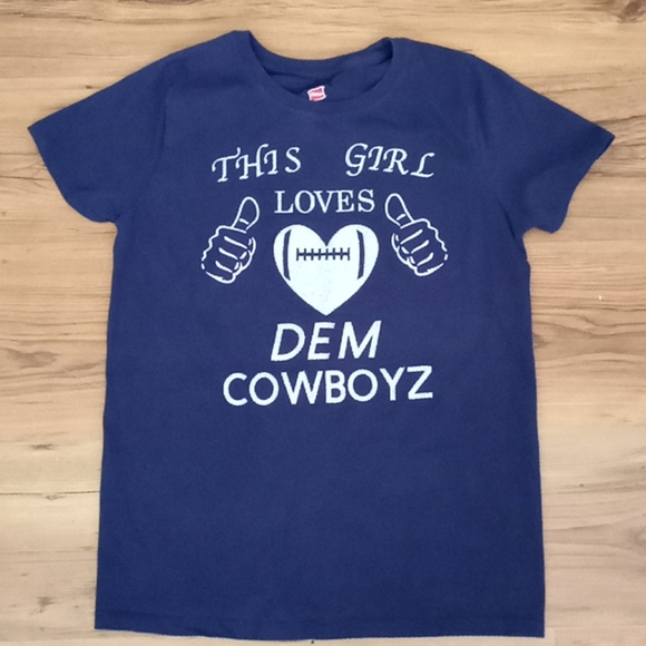 This Girl Loves Dem Cowboyz Shirt Size Small - Picture 1 of 5